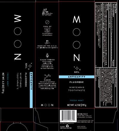 Outer (Moon Gel Whitening Toothpaste Carton)